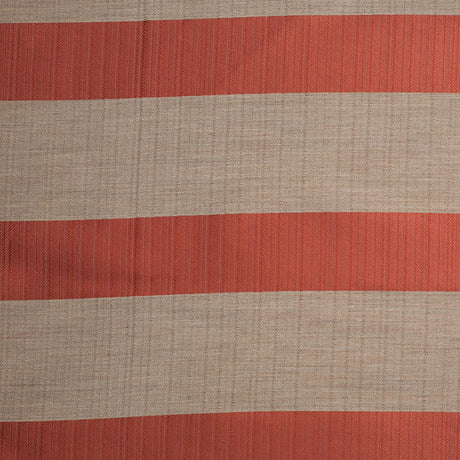 Striped Rust Polyester Woven