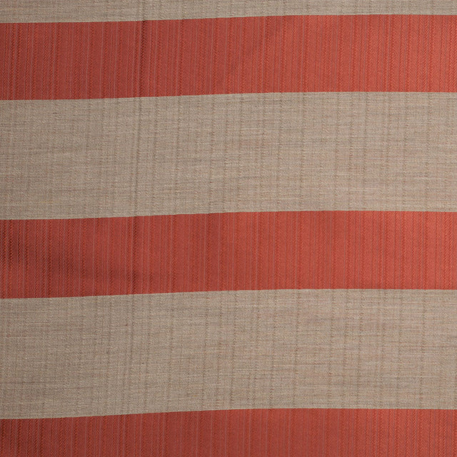 Striped Rust Polyester Woven