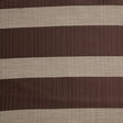 Striped Chocolate Polyester Woven