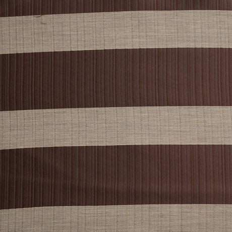 Striped Chocolate Polyester Woven