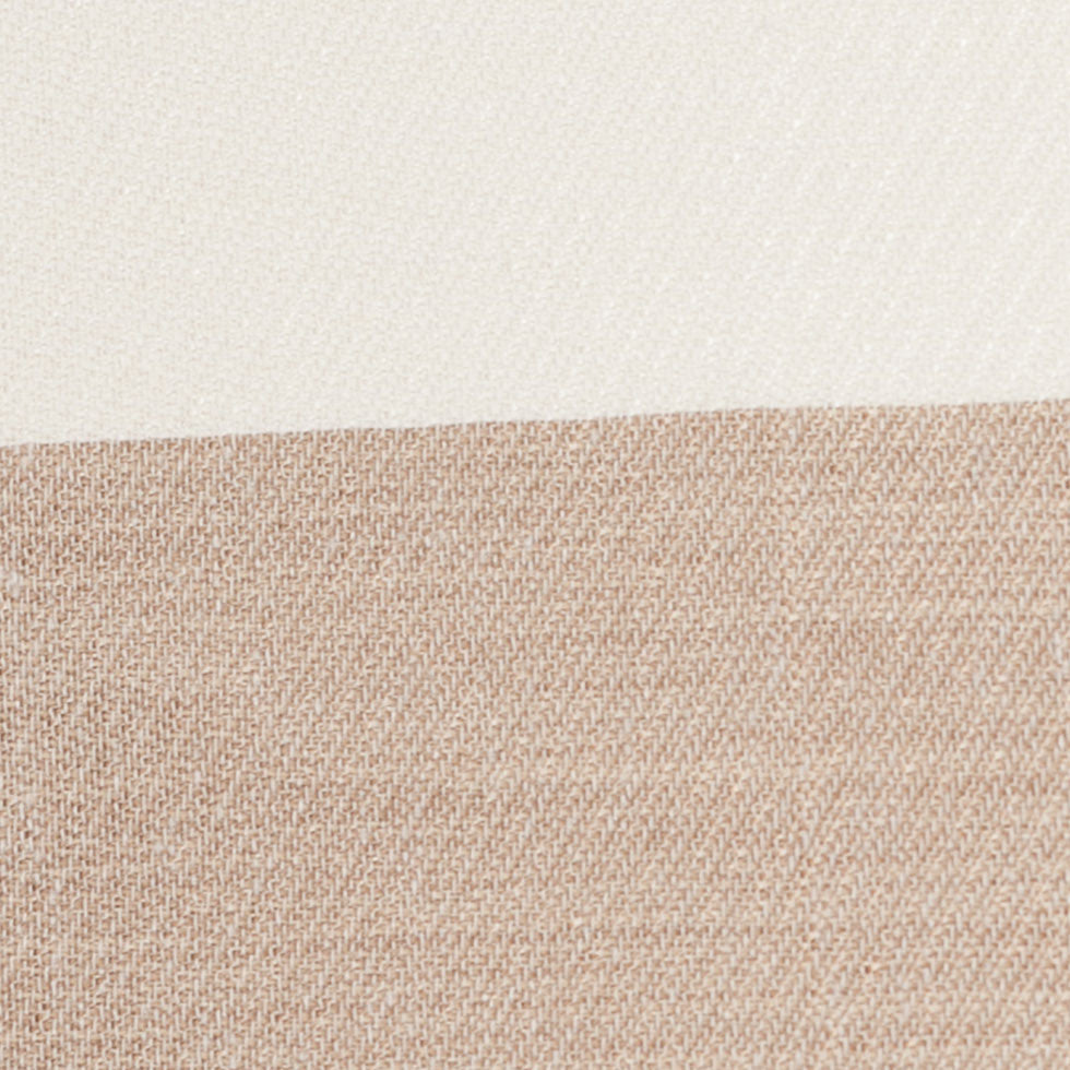 Beige/Brown Striped Polyester Woven
