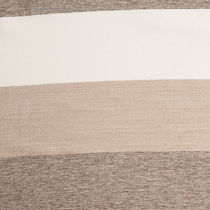 Beige/Brown Striped Polyester Woven