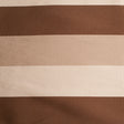 Brown Striped Polyester Brocade