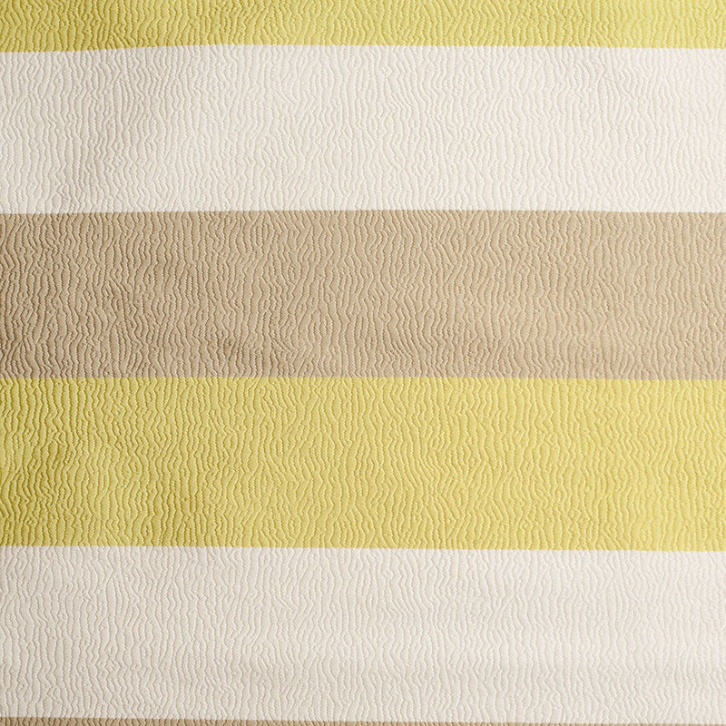 Lime Striped Polyester Brocade