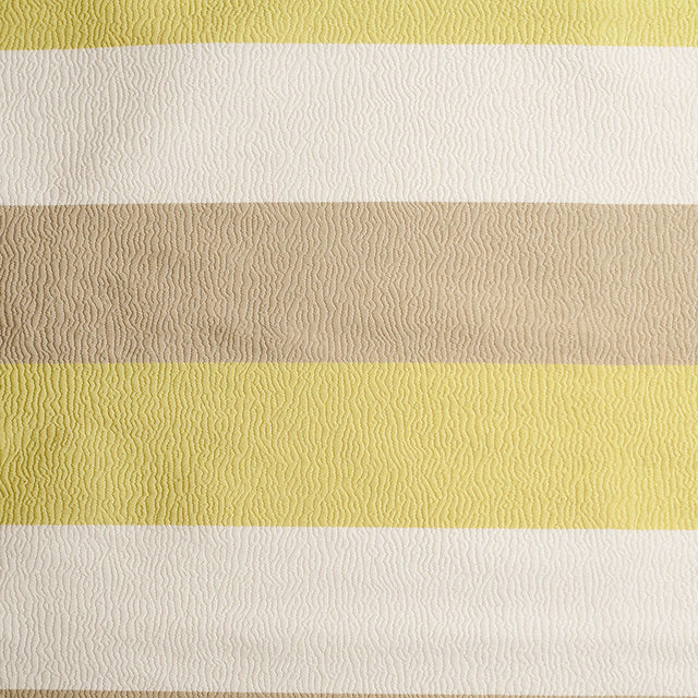 Lime Striped Polyester Brocade