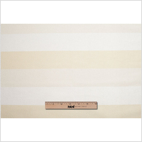 Snow Striped Polyester Brocade