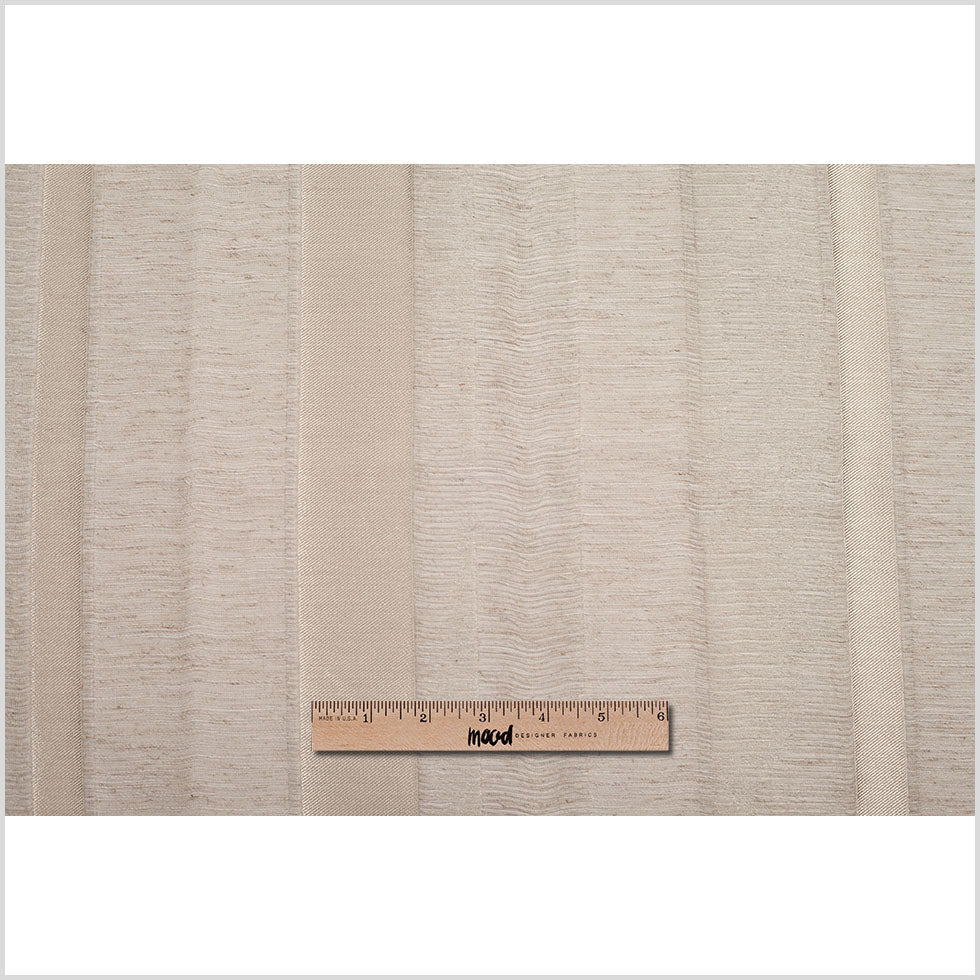 Gold/Linen Stiped Polyester Woven