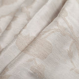 Metallic Silver Floral Polyester Brocade