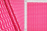 Abstract Ribbed Stretch Knit Fabric