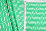 Abstract Ribbed Stretch Knit Fabric