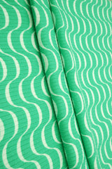 Abstract Ribbed Stretch Knit Fabric