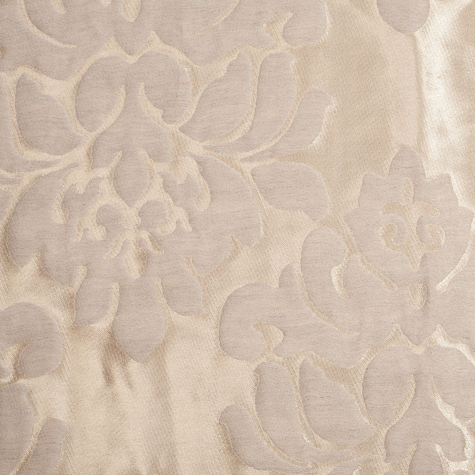 Metallic Gold/Beige Damask Polyester Brocade