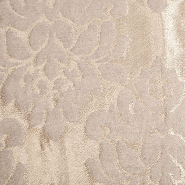 Metallic Gold/Beige Damask Polyester Brocade