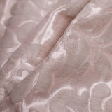 Metallic Pink/Beige Damask Polyester Brocade