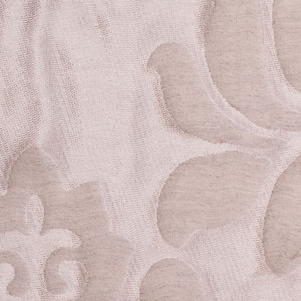 Metallic Pink/Beige Damask Polyester Brocade