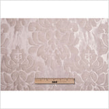Metallic Pink/Beige Damask Polyester Brocade