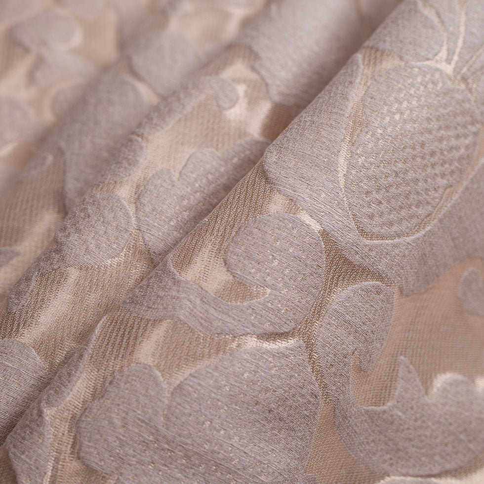 Metallic Gold Damask Polyester Brocade