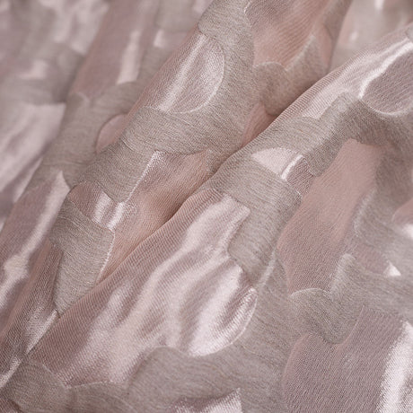 Metallic Pink Morocan Polyester Brocade