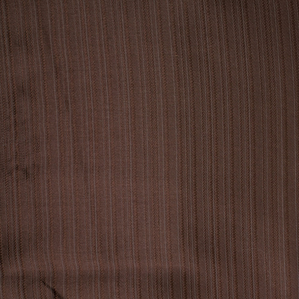 Striped Brown Polyester Satin