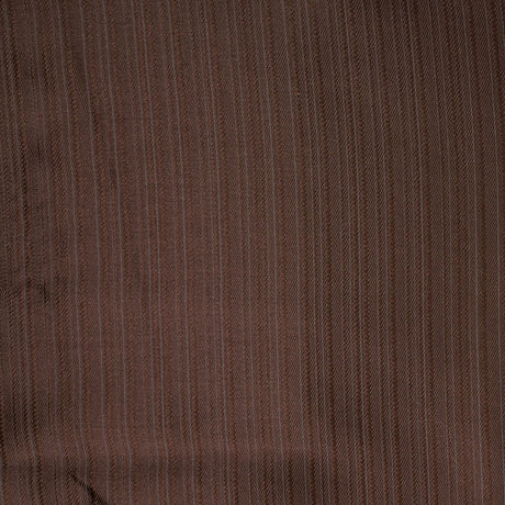 Striped Brown Polyester Satin