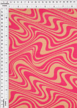 Abstract Geometric Pleated Interlock Fabric