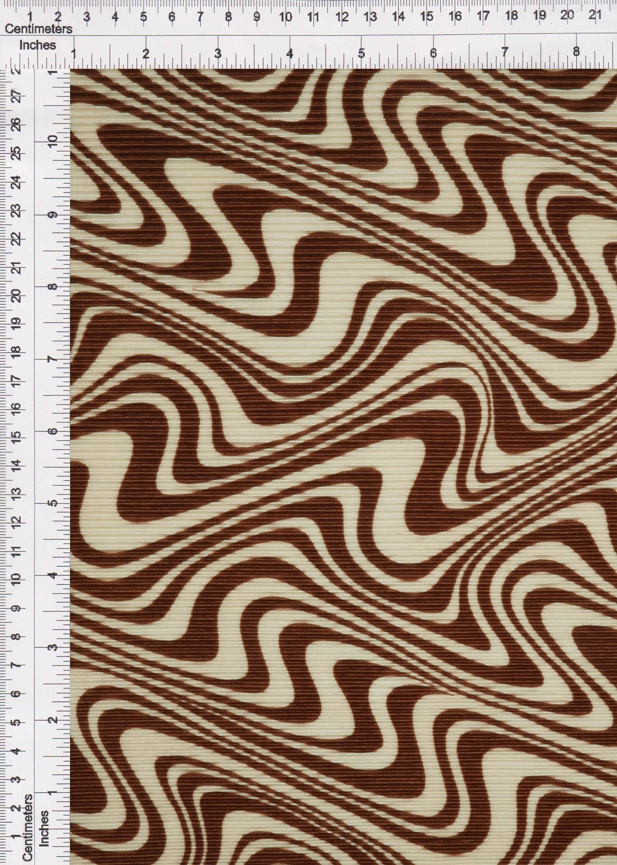 Abstract Geometric Pleated Interlock Fabric