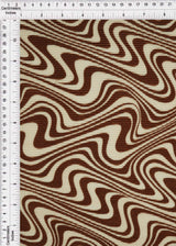 Abstract Geometric Pleated Interlock Fabric