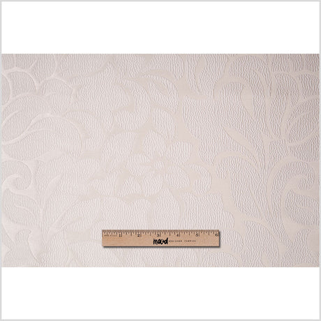Ivory Floral Polyester Jacquard
