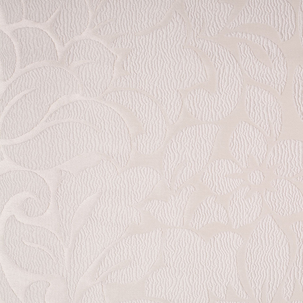 Ivory Floral Polyester Jacquard