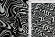 Abstract Geometric Pleated Interlock Fabric