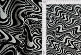 Abstract Geometric Pleated Interlock Fabric