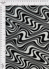 Abstract Geometric Pleated Interlock Fabric