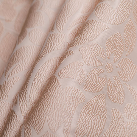 Cream Floral Polyester Jacquard