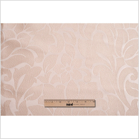 Cream Floral Polyester Jacquard