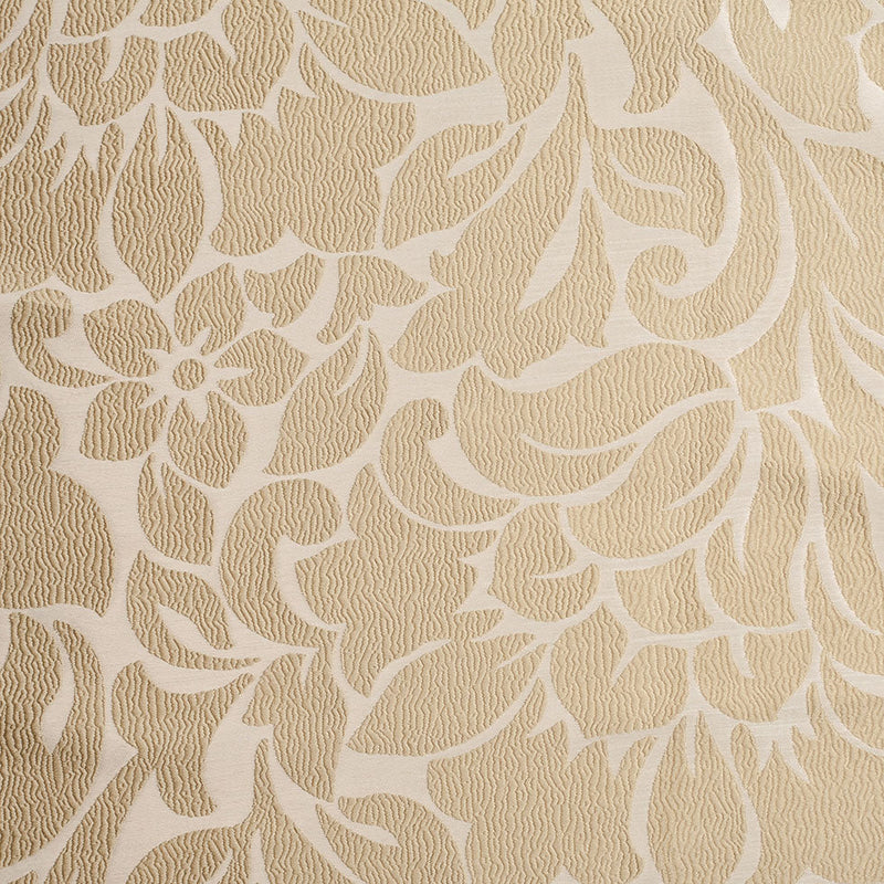 Victorian Gold Floral Polyester Jacquard
