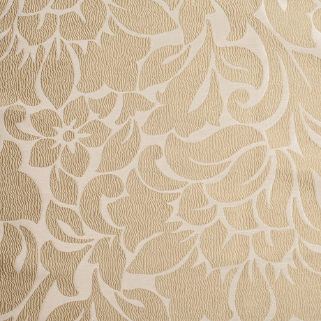 Victorian Gold Floral Polyester Jacquard