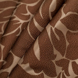 Cream Floral Polyester Jacquard