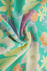 CEY Floral Flower Print Woven Fabric Lightweight Polyester 58/59 Inches Wide