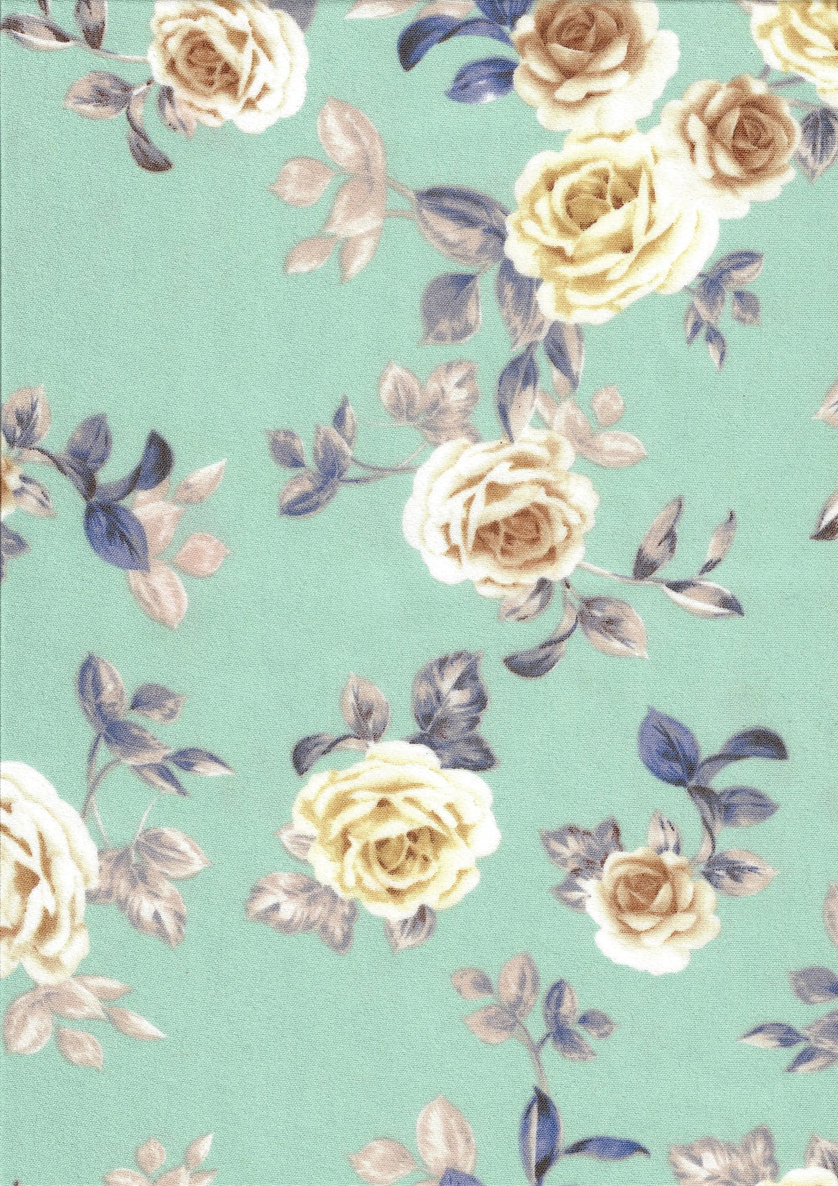 CEY Printed Floral Flower Woven Fabric Lightweight Polyester 58/59 Inches Wide