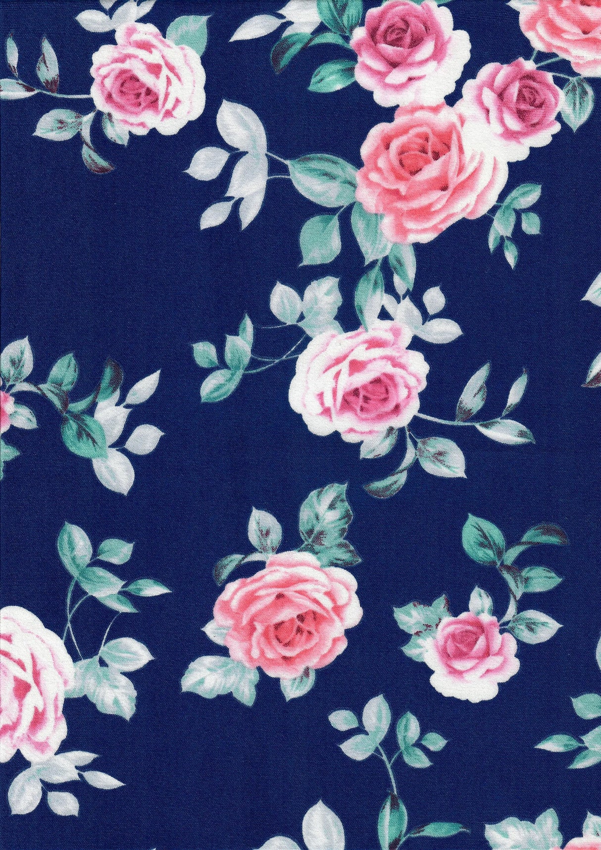 CEY Printed Floral Flower Woven Fabric Lightweight Polyester 58/59 Inches Wide