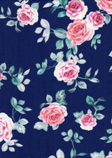 CEY Printed Floral Flower Woven Fabric Lightweight Polyester 58/59 Inches Wide