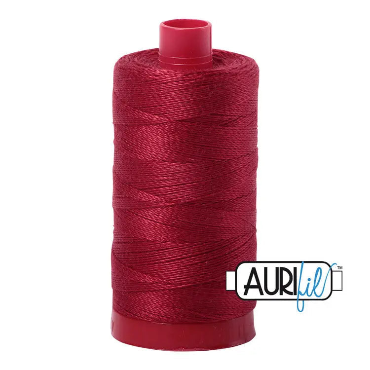 Burgundy Cotton Thread 12 WT Large Spool