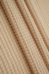 Stretch Waffle Knit Fabric Solid Colors