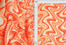 Pleated Geometric Wave Interlock Knit Fabric