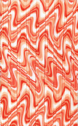 Pleated Geometric Wave Interlock Knit Fabric