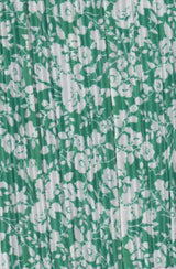 Floral Printed Interlock Knit Green