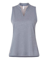 adidas Women's Ultimate365 Textured Sleeveless Golf Shirt - Recycled Polyester, HEAT.RDY