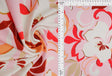 Floral ITY Knit Fabric Pink