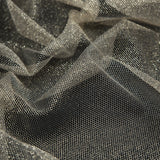 Metallic Tulle - Gold on White