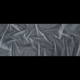 Metallic Tulle - Silver on White